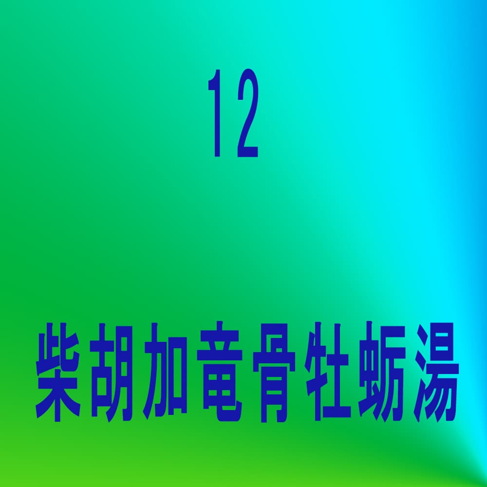 柴胡加竜骨牡蛎湯（サイコカリュウコツボレイトウ）