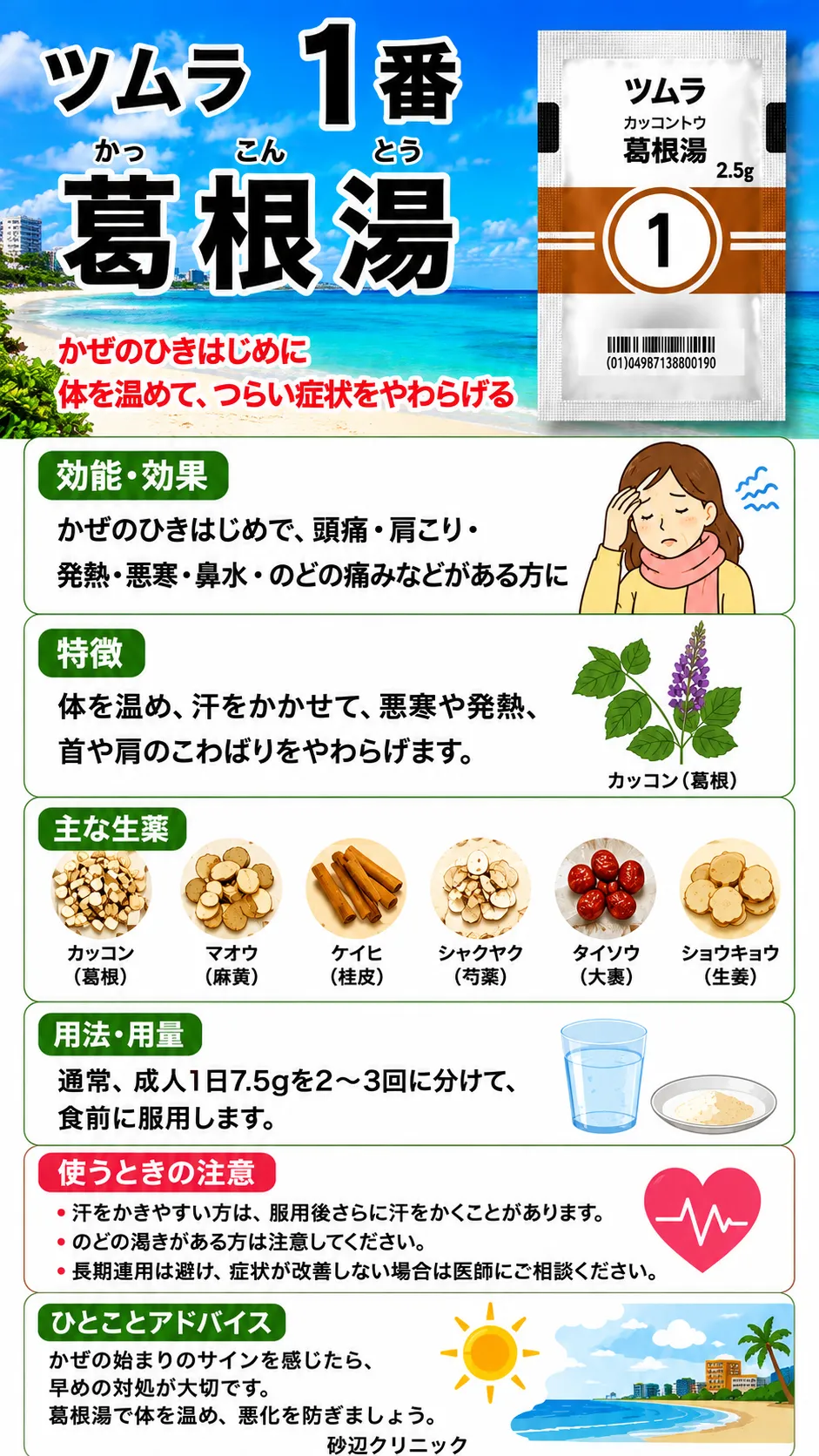 葛根湯（カッコントウ）の解説