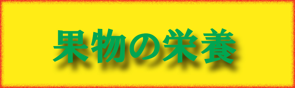 果物の栄養