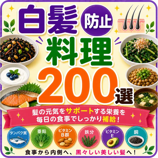 白髪防止料理200選（準備中）